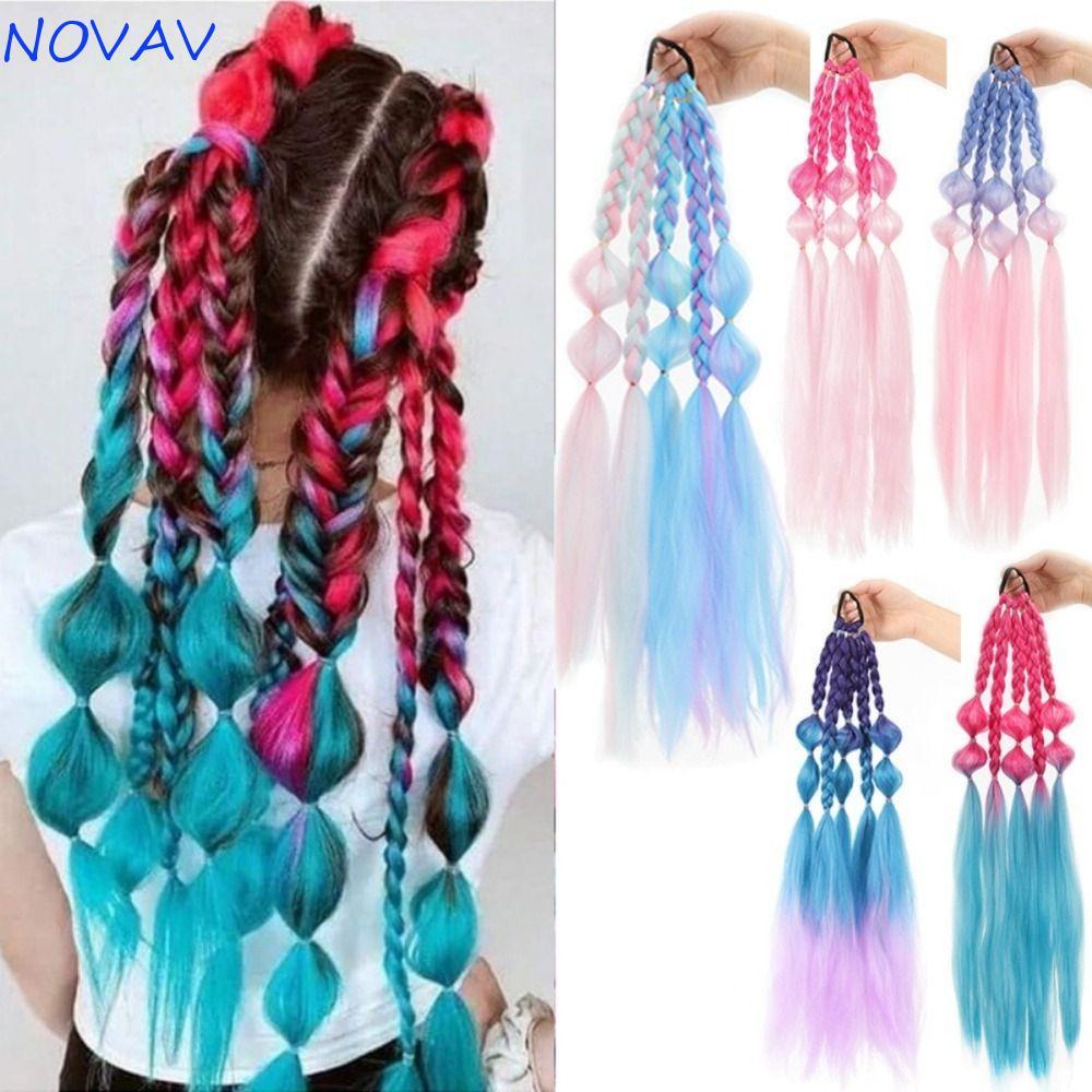 Twist và Lantern Braids Nối Tóc - Tóc Tổng Hợp Ombre Tự Nhiên, Phù hợp Làm Đẹp