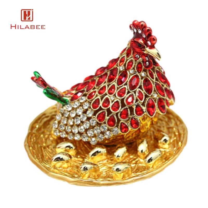 Hộp đựng đồ trang sức hình gà Hộp đựng đồ trang trí kiểu gà mái