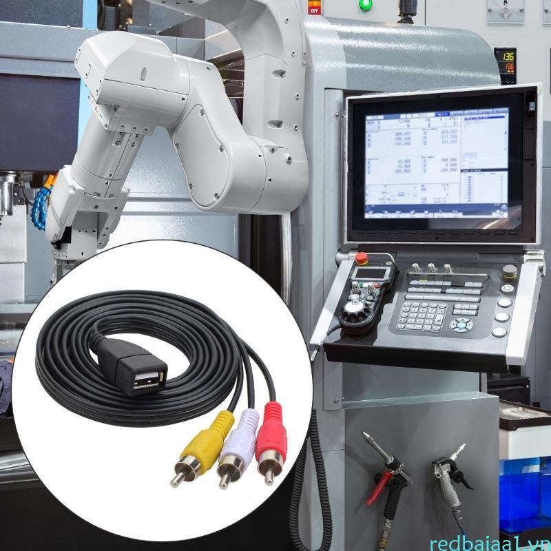 USB to 3RCA Cable USB Female to 3RCA Male Sound Video Capture Card Composite