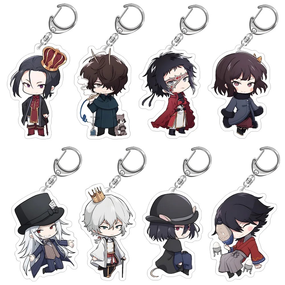 Móc khóa Anime Bungo Stray Dogs BSD Chibi Acrylic Mica hình Dazai Osamu Chuuya Akutagawa Atsushi quà