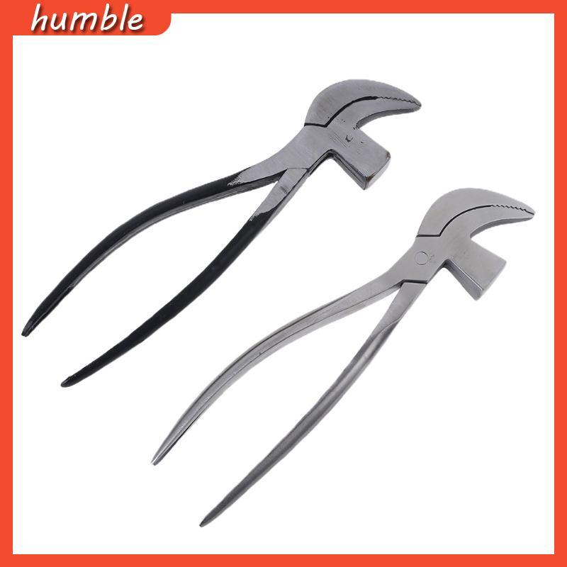 Hum Bạc Đen Cobbler Kìm Da Thủ Công Kéo Eo Kìm Làm Giày