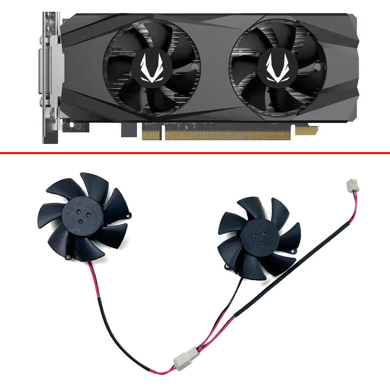 Quạt làm mát MỚI 46mm 2pin T125010QUẠT GPU SU (B) FS1250-S2053A Cho ZOTAC GAMING GTX 1650 Slim GTX 1