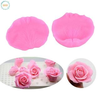 Khuôn silicone tạo hình cánh hoa hồng trang trí bánh
