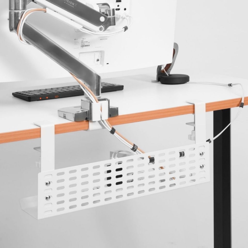 Khay giấu dây kẹp bàn HyperWork HPW-CM03-BLK-XL Đen| HPW-CM03-WHT-XL Trắng | Hàng Chính Hãng