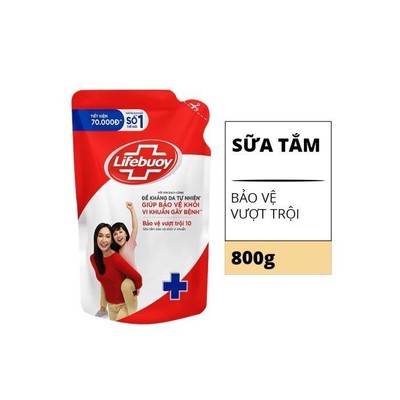 Sữa Tắm Bảo Vệ Vượt Trội Lifebuoy Dạng Túi 800g | Guardian Việt Nam
