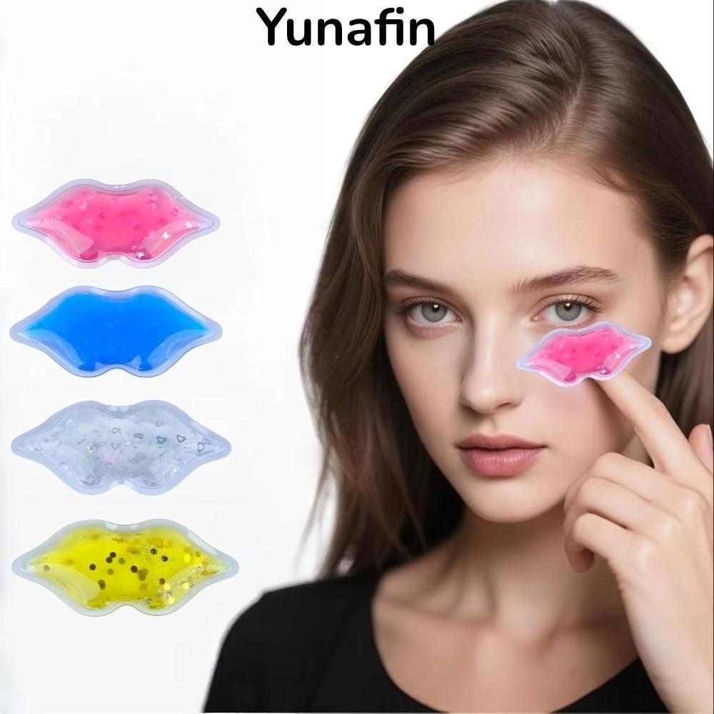 YUNAFIN 5 Chiếc Lip Ice Pack, Giảm Sưng Linh Hoạt Eye Ice Pack, Giảm Đau Gel Tái Sử Dụng Ice Pack Ch