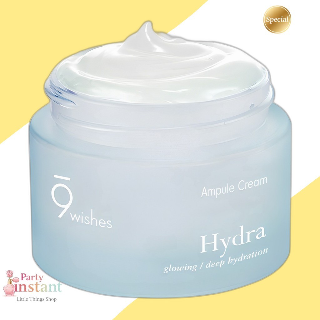[9wishes] Kem dưỡng ẩm 9Wishes Hydra Ampoule, 50 ml, 1 cái / Kem Ampoule Hàn Quốc / Hoàn thiện sương
