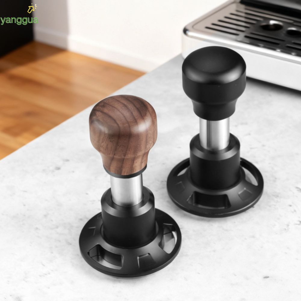 YANGGUA Espresso Tamper, 58,5mm 53mm 51mm Đế gợn sóng Lò xo Tamper cà phê, Thép không gỉ Áp suất khô
