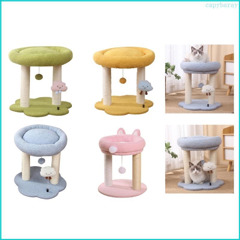 CBY Mèo Sisal Scratcher Lounger Hoạt Hình Giường Nội Thất Hoạt Hình Trầy Xước Bài Thoải Mái Lounger 