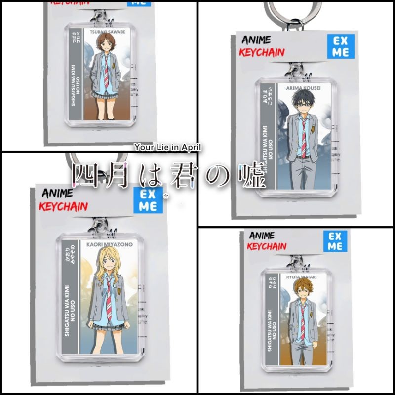 Gantungan Kunci Shigatsu wa Kimi no Uso - Keychain Your Lie in April - Ganci Anime -