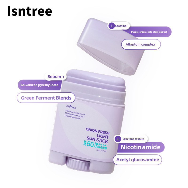 ISNTREE Kem chống nắng hành tím Istree Kiểm soát dầu Làm mới dưỡng ẩm nhung mềm SPF50 + PA + + + + N