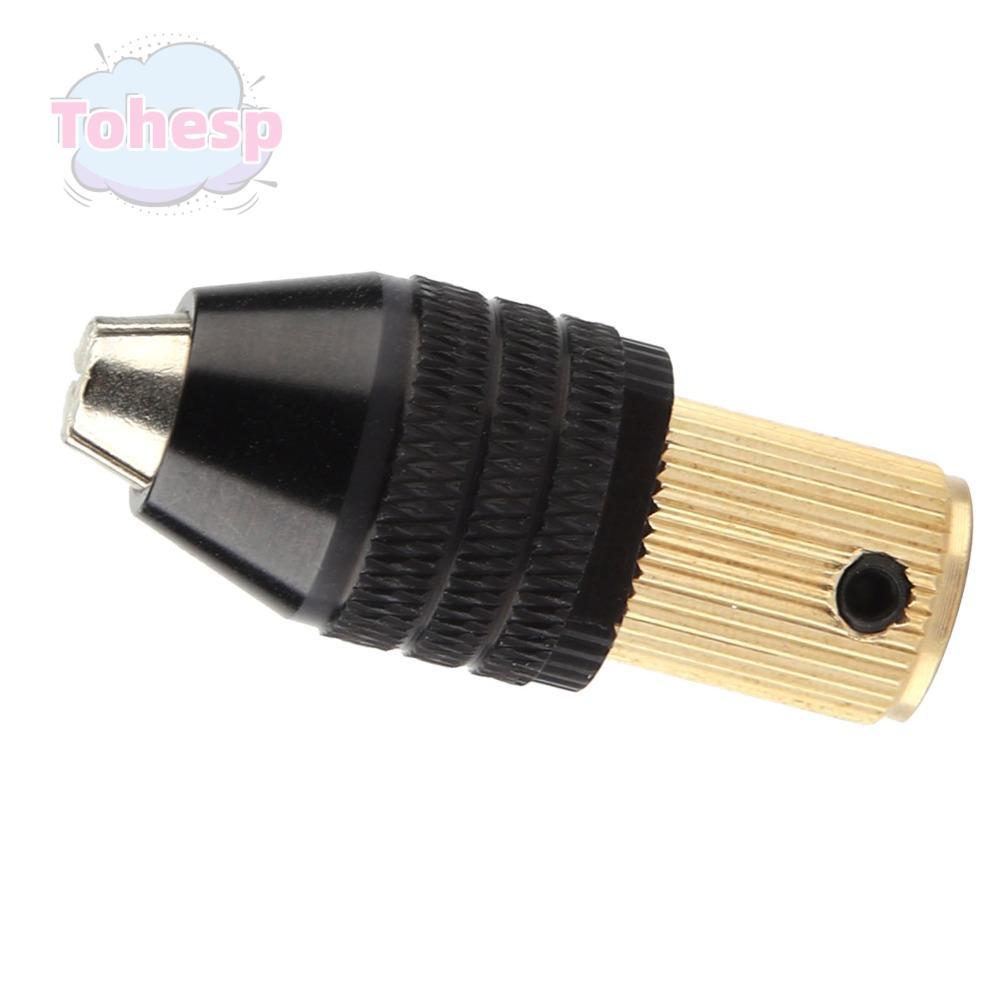 THESP Tự săn chắc Chuck, Công suất kẹp 0,3-3,4mm Phụ kiện máy khoan điện Mini bằng đồng thau và hợp 