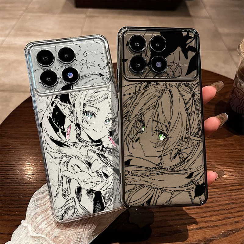 Dành Cho Turbo 4 Pro Note 15 Pro / 14 / 13 Mi 15T 14T K90 Pro Max Anime FRIEREN Slim Soft Phone Case