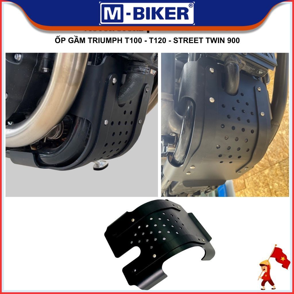 [Phụ kiện Triumph] Bảo vệ gầm xe triumph T100-T120-Streettwin,ốp bảo vệ gầm xe triumph T100-T120-Str