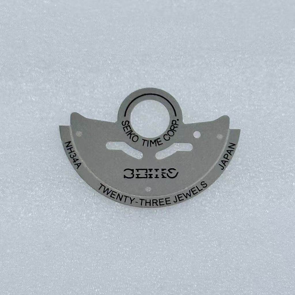 Phụ kiện đồng hồ ~ Miếng dán búa tự động NH34 Thích hợp cho phong trào NH34 Bảng chữ kim loại búa tự