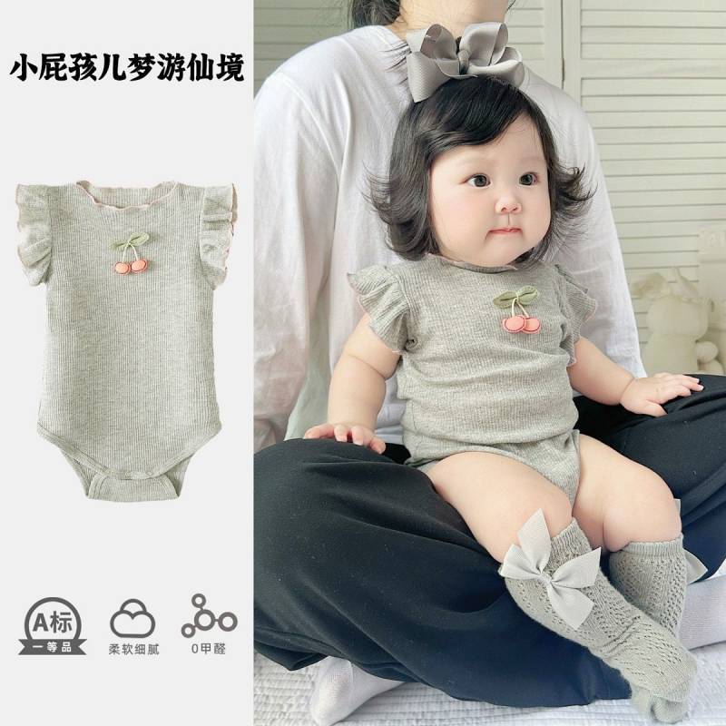Baby Girl Clothes Summer New Baby Rompers Summer Clothes Western Style Baby Girl Summer jd9Y