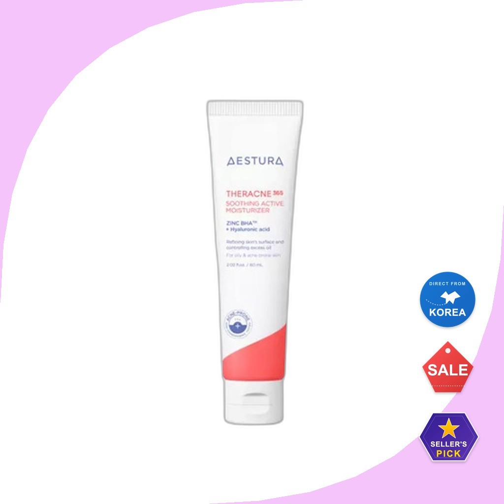 [aestura] Kem dưỡng ẩm hoạt động dịu nhẹ Theracne365 60ml / Kem dưỡng ẩm Hàn Quốc / Công thức hoạt đ