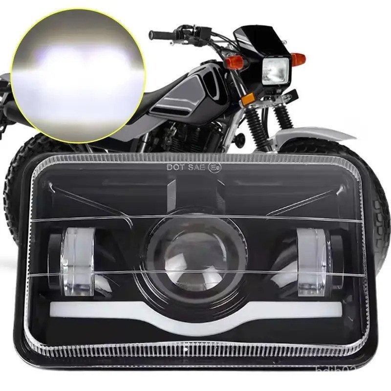 Máy Chiếu 4 "x6" Đèn Pha LED H4656 H4651 Đèn Pha LED Cho Xe Honda XR650L 1993-2013 XR250L XR650R XR4