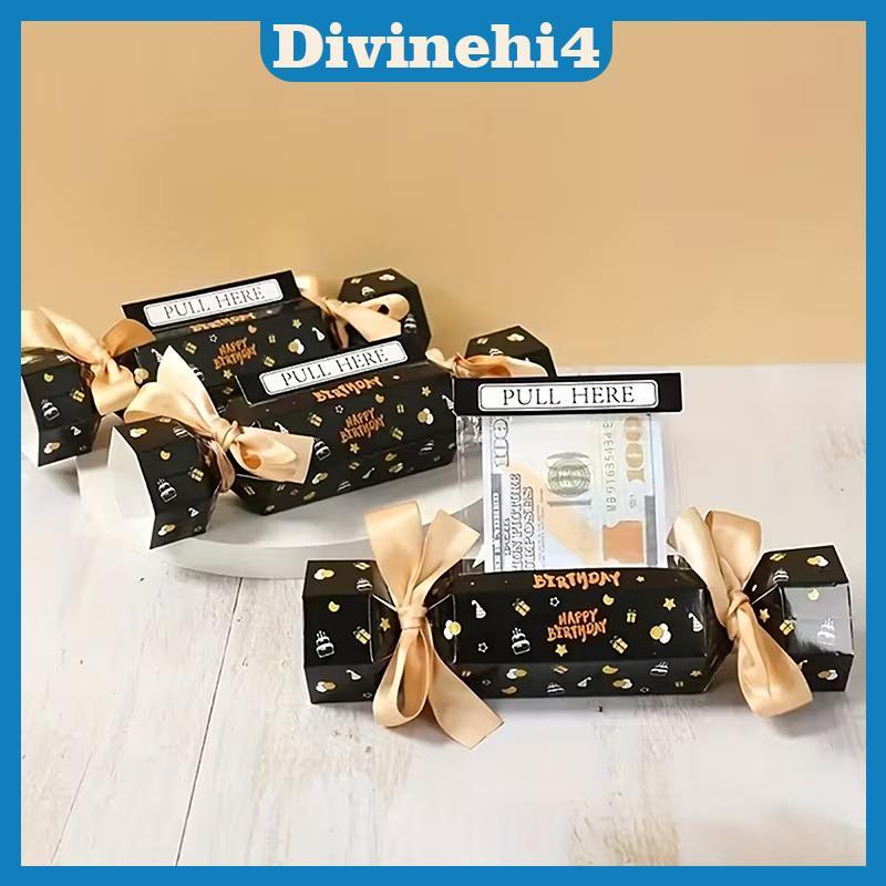 < divinehi4 > Hộp đựng tiền kẹo sinh nhật DIY 4 món, Túi đựng tiền bất ngờ, Túi đựng tiền sinh nhật 