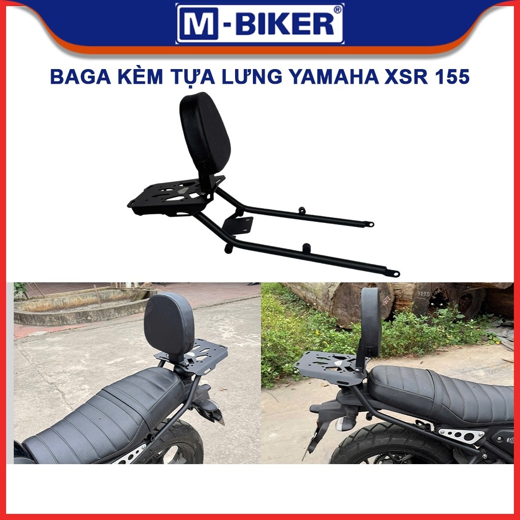 Baga sau XSR 155, Baga kèm tựa lưng XSR 155, Baga tấm sau gắn tựa lưng dành cho Yamaha XSR 155