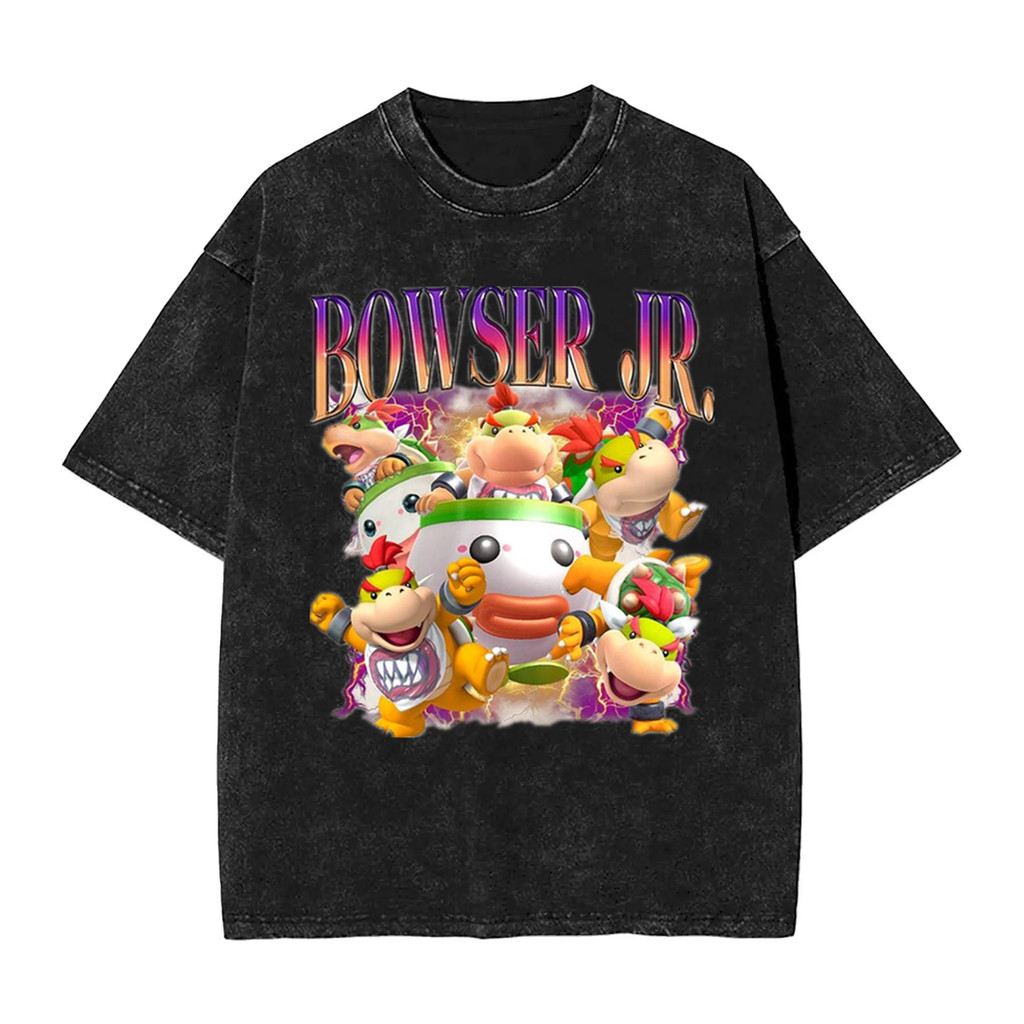 Áo thun nam Cotton Hạng Nặng, Thiết Kế Bowser Jr.