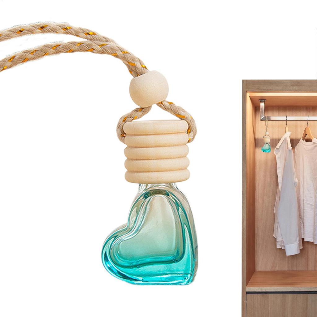 Oil Diffuser Car Car Aroma Diffuser Love Pendant 6ml Empty Bottle Ornament for Perfume Oils Car and 