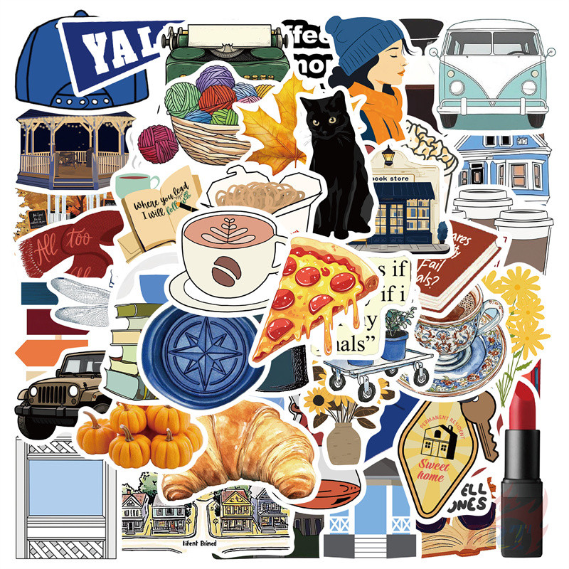 50 Cái / bộ ✿ Nhãn dán Gilmore Girls Series 04 ✿ Nhãn dán đề can Doodle thời trang DIY chống thấm nư