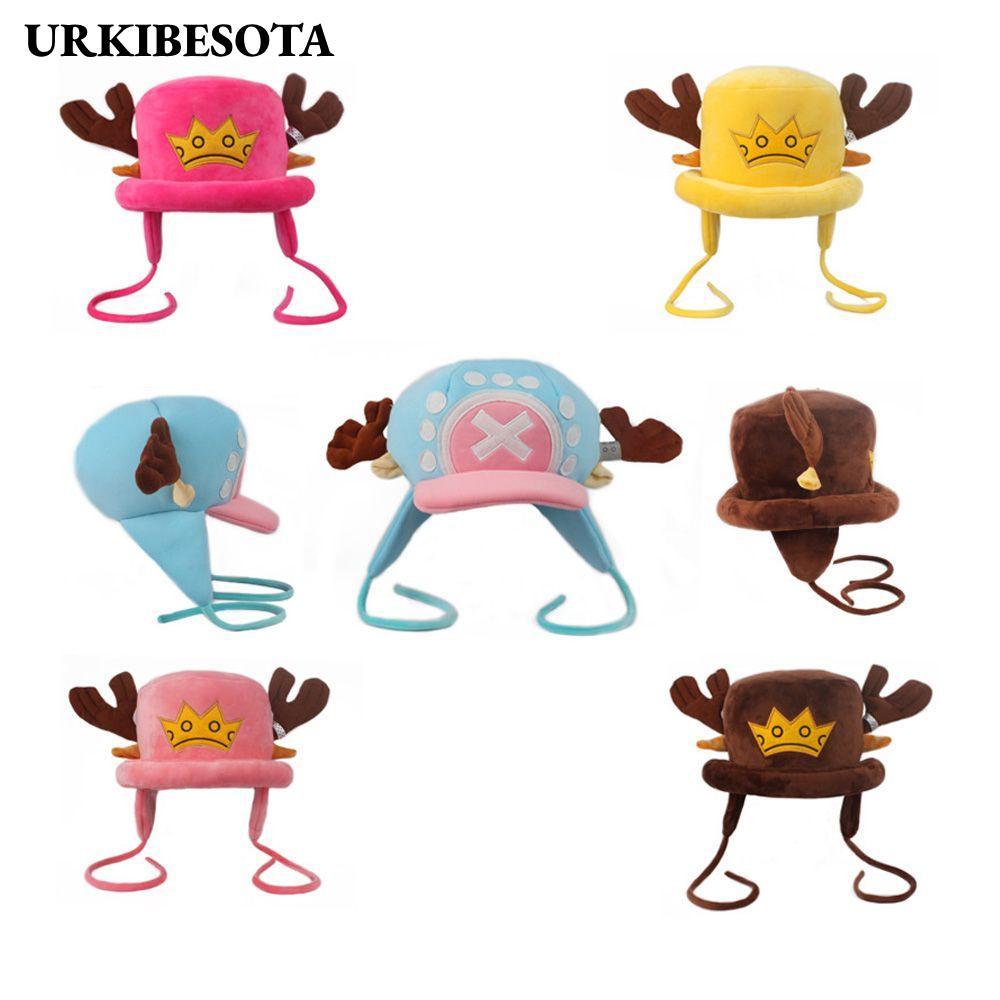 URKIBESOTA One Piece Chụp Ảnh Mùa Đông Thu Mũ Nữ Beanie Mũ Thường Ngày Tony Chopper