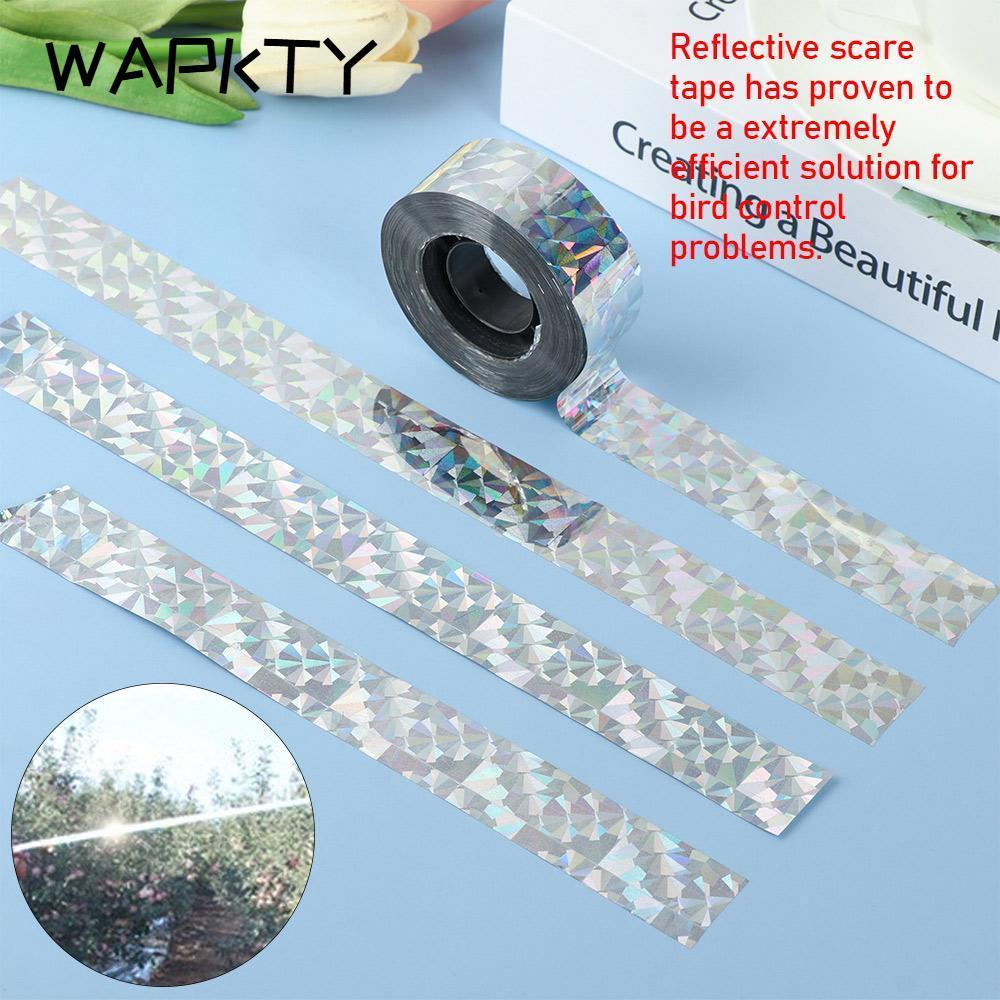 WAPKTY Băng đuổi chim phản quang ngoài trời Bãi cỏ Vườn Orchard Repeller Scare Ribbon