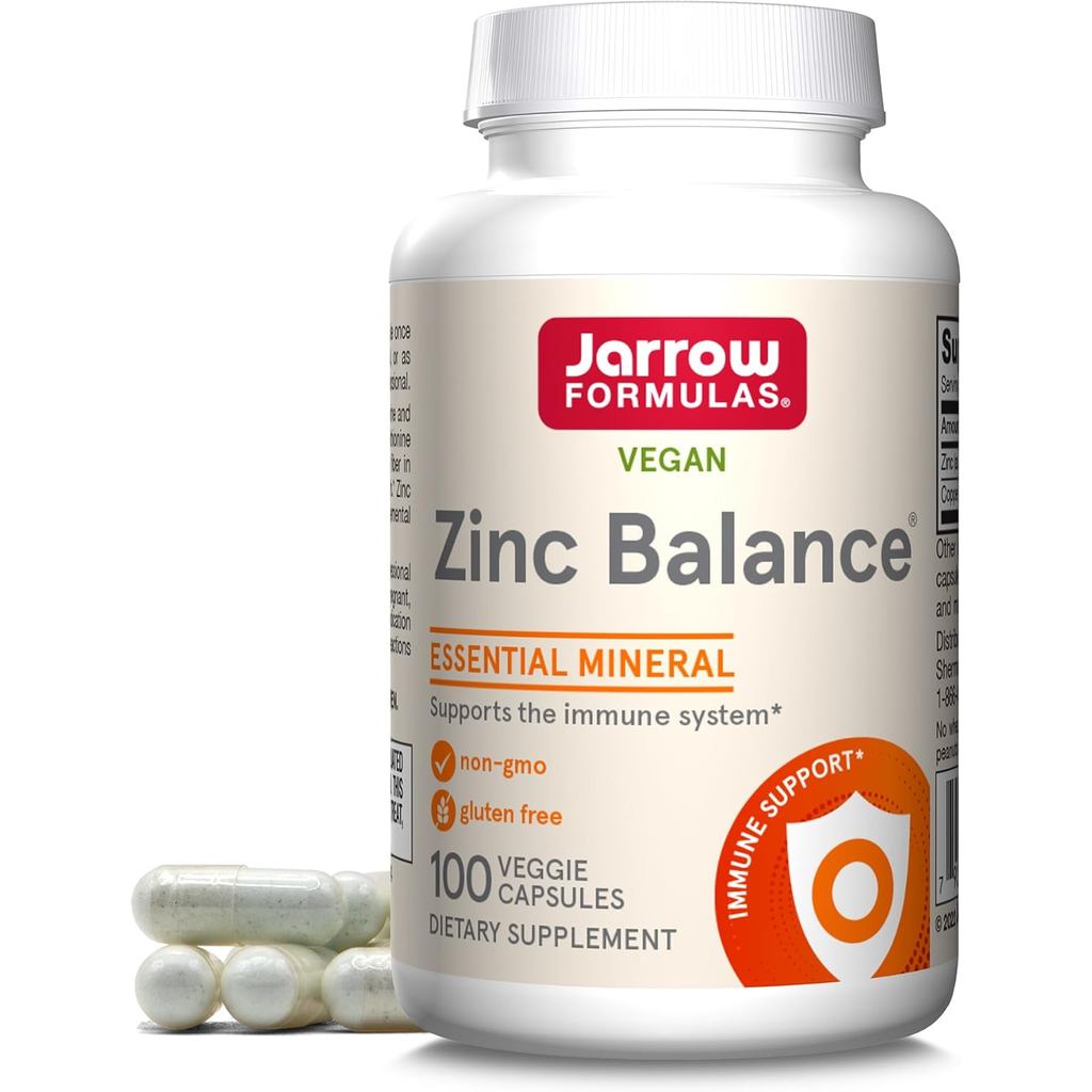 Jarrow Formulas Zinc Balance 15 mg - 100 khẩu phần (Mũ chay) - Kẽm với đồng - Khoáng chất thiết yếu 