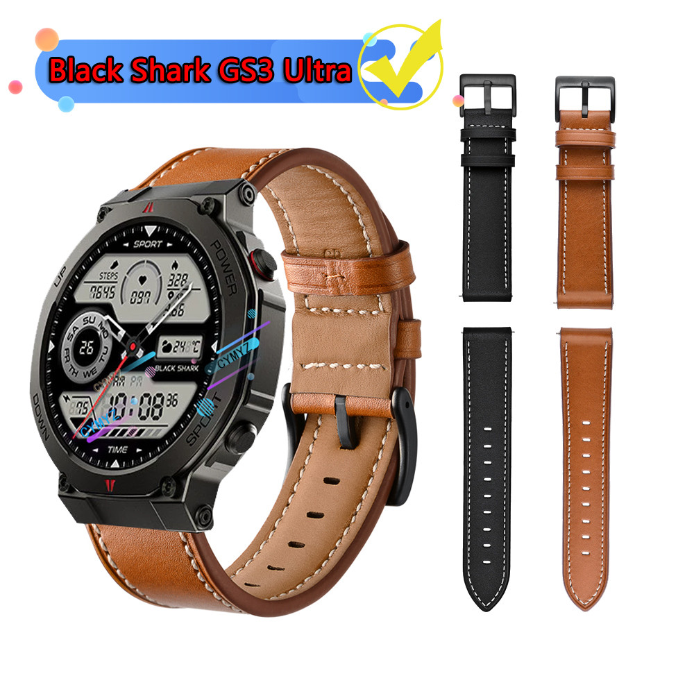 Black Shark GS3 Dây đeo siêu dây da Black Shark GS3 Ultra Dây đeo đồng hồ thông minh Dây đeo thể tha
