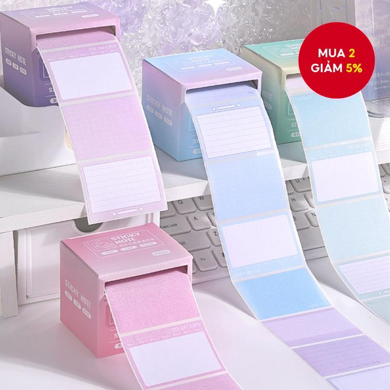 256 Miếng Giấy Note Gradient - Bảng Ghi Lưu Kéo Ra để Trang Trí Sổ Tay Tự Làm & Dụng Cụ Học Sinh
