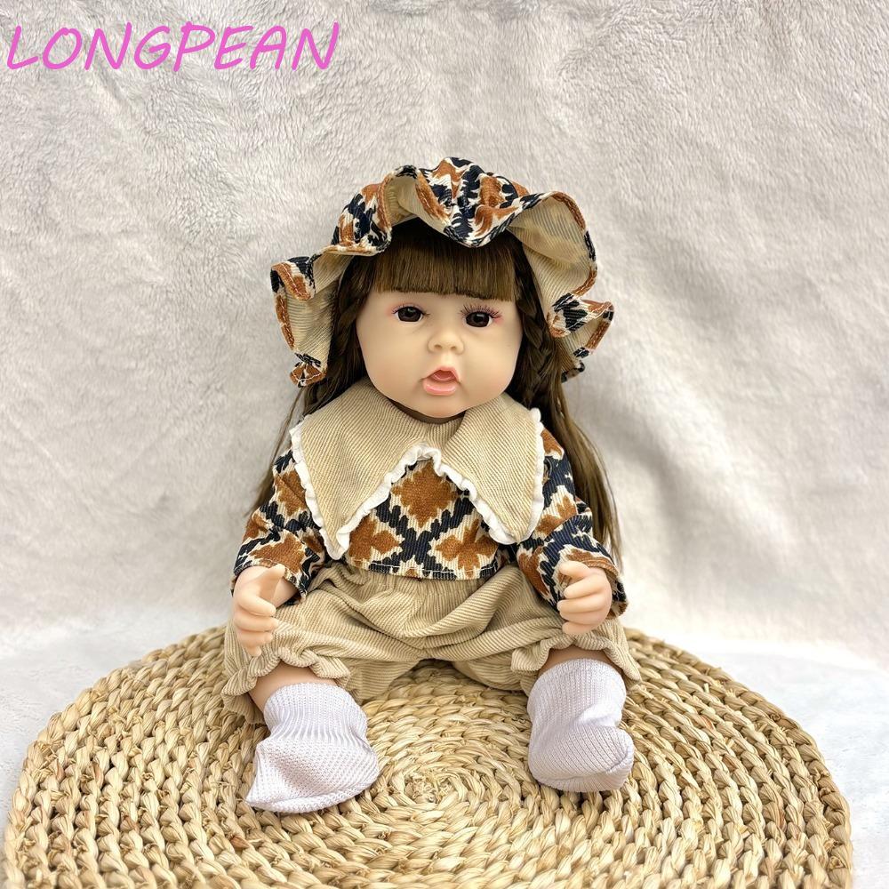 Đồ chơi búp bê trẻ em LONGPEAN, Búp bê bé gái Bjd Búp bê giả bé gái, Silicone toàn thân chống nước 3