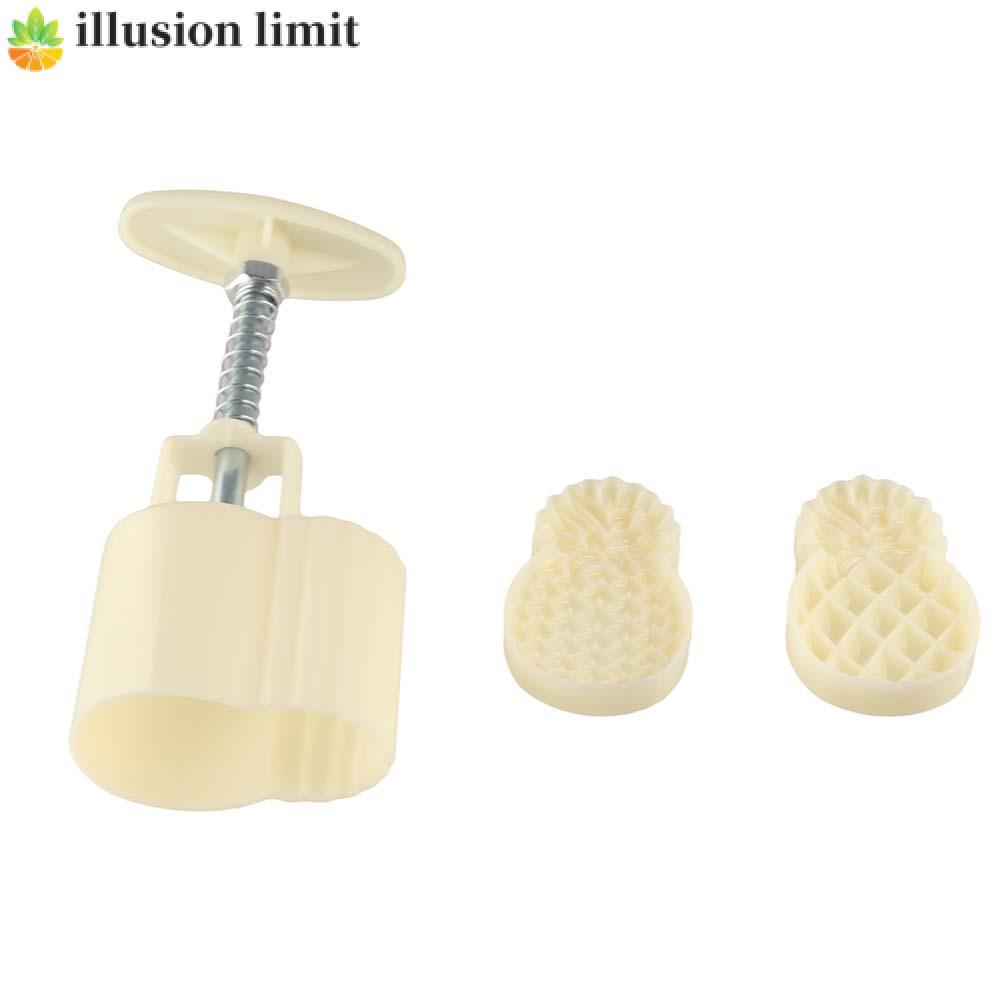 ILLUSION GIỚI HẠN 2 Cái / bộ Khuôn Bánh Trung Thu Dâu / Dứa / Cat Paw Shape Baking Tool Bakery