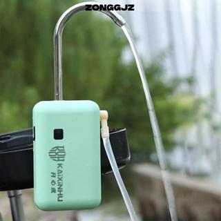 Máy bơm sục khí câu cá oxy ZONGGJZ, Máy tạo oxy điện thông minh có độ ồn thấp 2200Mah, Máy bơm không khí bể cá có thể sạc lại USB yên tĩnh di động để câu cá ban đêm