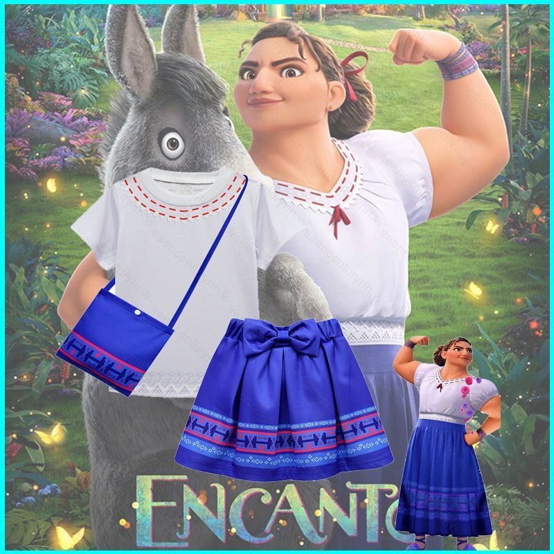 GN Disney Encanto Phim Hoạt Hình Hercules LUISA Trang Phục Hóa Trang Cho Trẻ Em Bé Gái Mùa Hè Hallow