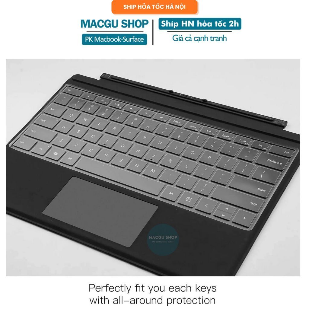 Phủ phím Surface Pro 9/8/6/7 surface Laptop che bụi chống nước, bảo vẹ bàn phím surface