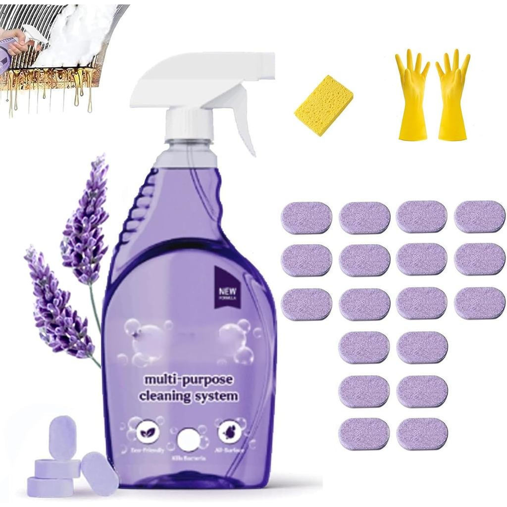 Dr Clean Spray, Dr Clean Spray Cleaner để loại bỏ bụi bẩn tức thì, Viên và chai làm sạch Drclean Thí