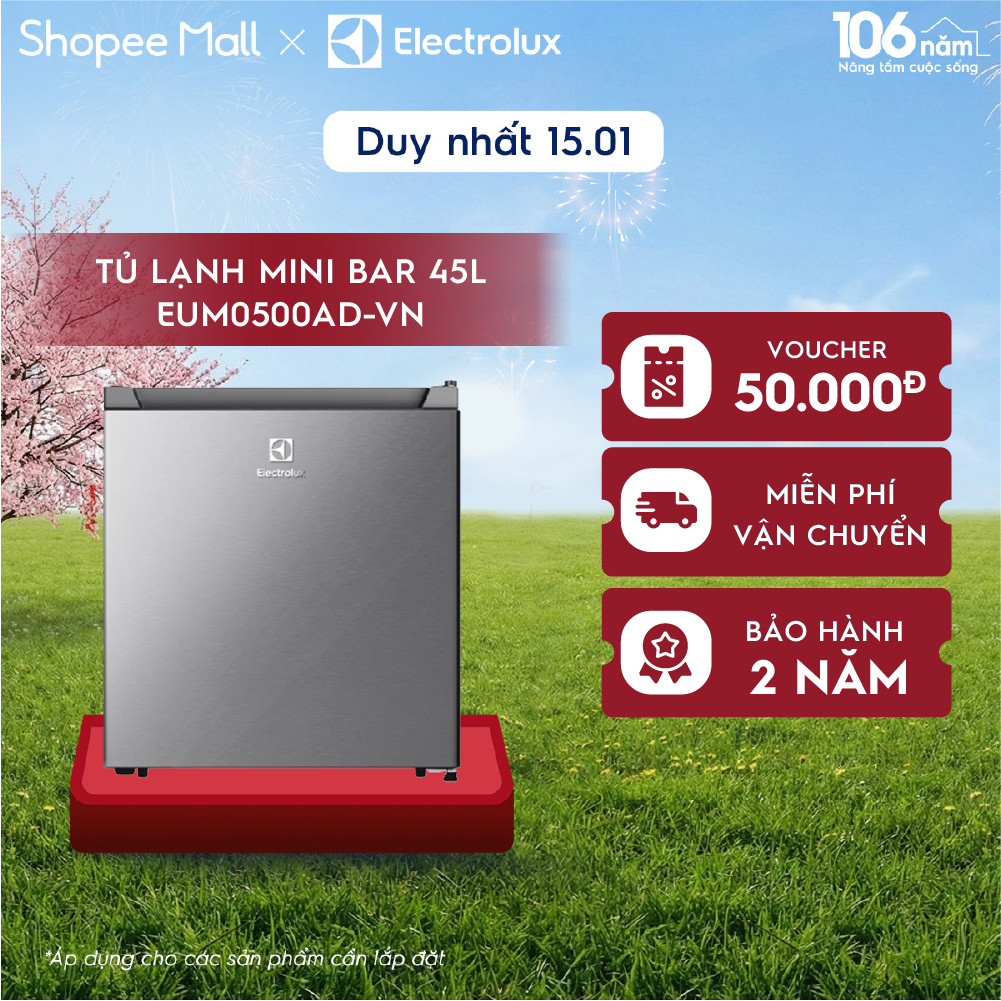 Tủ lạnh mini bar Electrolux UltimateTaste 300 45 lít - EUM0500AD-VN - Ngăn lạnh riêng biệt, thoải má