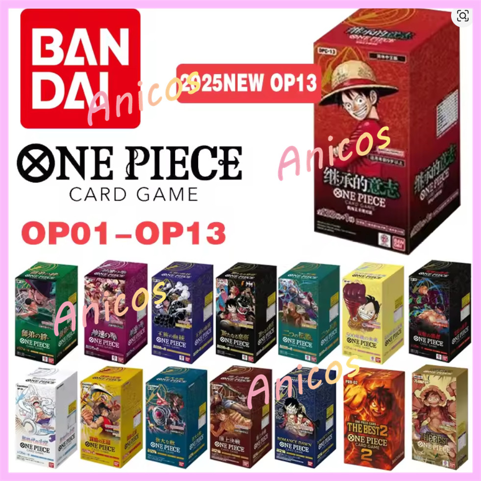 Bandai Booster Box One Piece OP01 OP05 OP09 OP11 OP12 OP13 Tcg Bộ sưu tập Quà tặng cho bạn bè