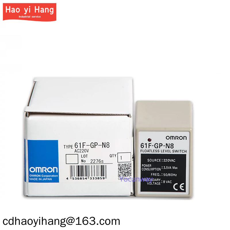 OMRON 61F-GP-N8 Bộ điều khiển mực nước Rơle mức chất lỏng AC110V AC220V 8 chân