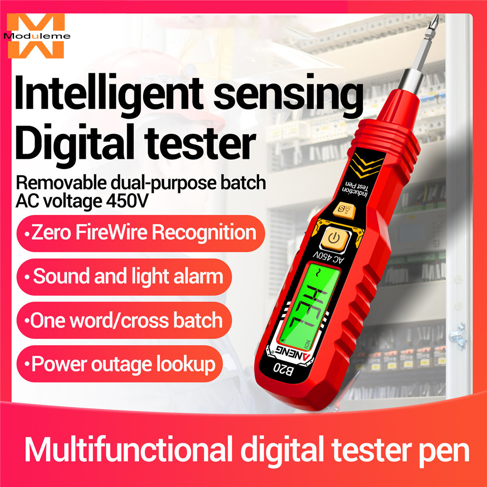 ANENG B20 Bút kiểm tra điện áp có độ chính xác cao Phát hiện đa chức năng Điểm dừng Màn hình kỹ thuậ