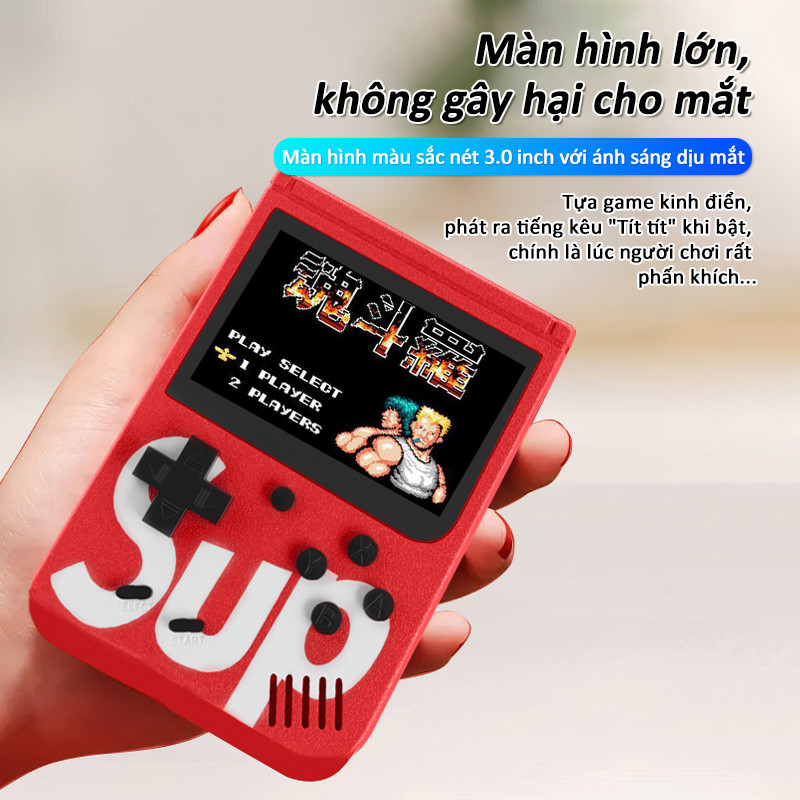 Máy chơi game SUP 400 in 1 cổ điển, Máy Chơi Game, Retro / Cổ Điển, Sup 400 in 1, Kèm Tay 2 Cầm, Cầm