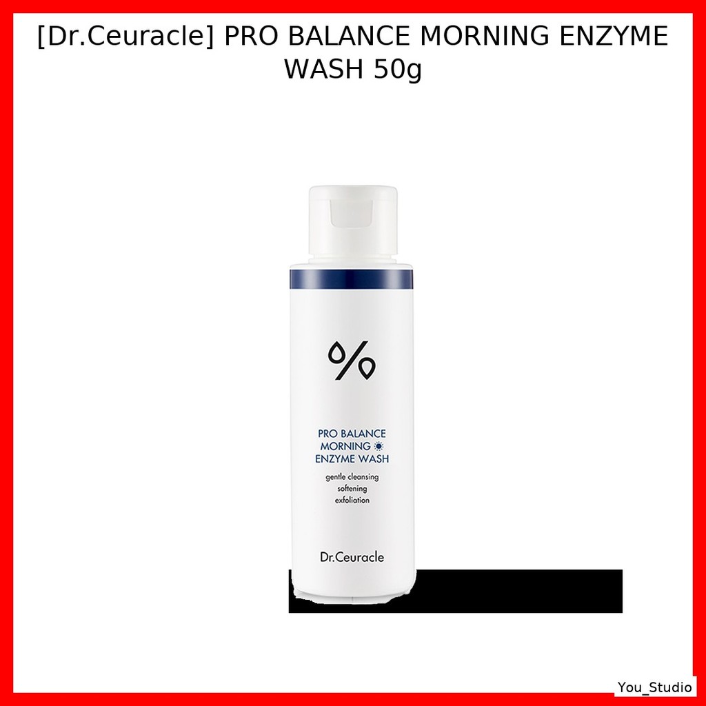 [Dr.Ceuracle] PRO BALANCE Morning Enzyme Wash 50g / Sữa rửa mặt dạng bột Probiotic gây kích ứng thấp
