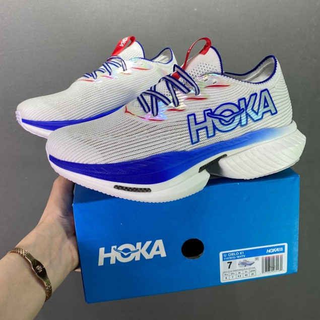 Giày thể thao nam nữ HOKA ONE Cielo X1 Giày chạy bộ HOKA Cielo X1 1147910-WHTV