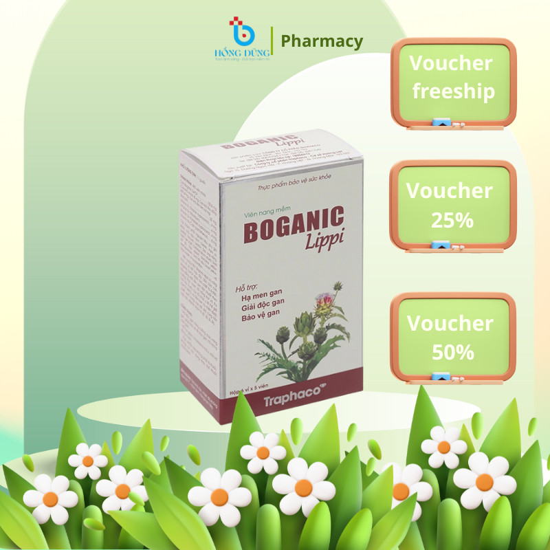 TPBVSK Boganic Lippi Traphaco - Hỗ Trợ: Giải Độc Mát Gan, Hạ Men Gan, Giảm Mỡ Máu, Tăng Cường Chức N