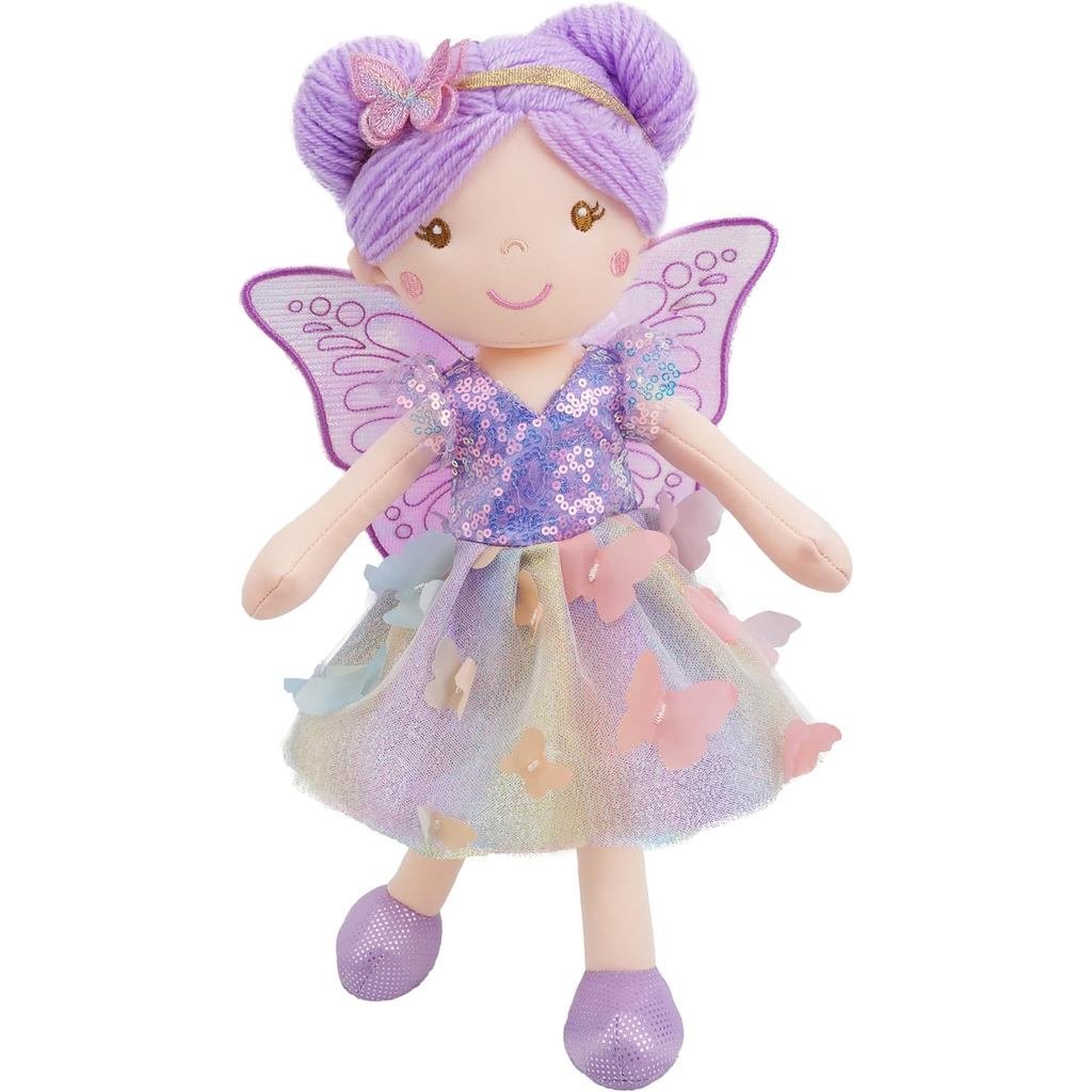 June Garden 15 "Celestia The Rainbow Whisper Fairy Doll – Đồ chơi cổ tích sang trọng mềm mại với váy