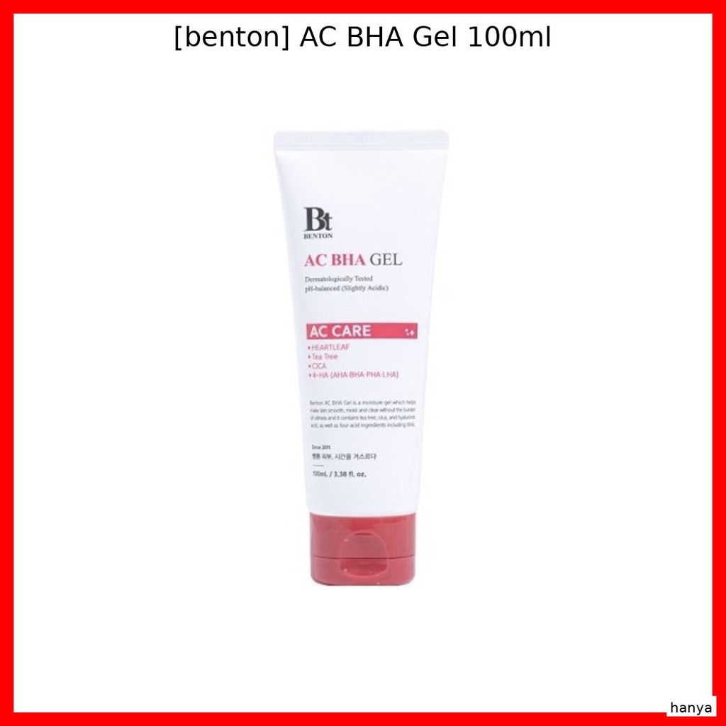[benton] Gel AC BHA 100ml / Gel AC BHA Hàn Quốc / Công thức tẩy tế bào chết của hanya
