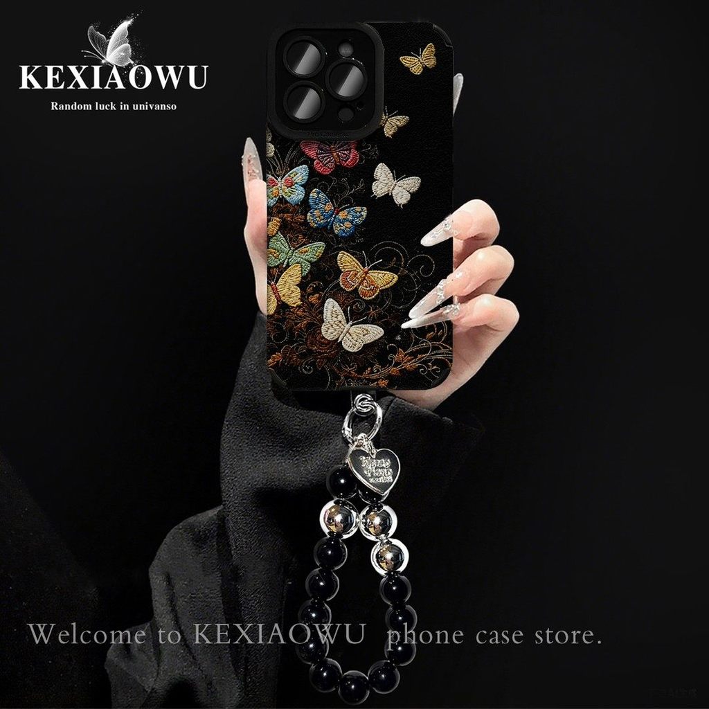 Da cừu mắt bướm cổ điển Thích hợp cho vỏ bảo vệ Apple 17promax iPhone16pm Xiaomi 15oppo Huawei pura 