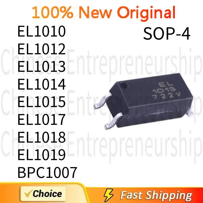5 CÁI EL1010 EL1012 EL1013 EL1014 EL1015 EL1017 EL1018 EL1019 BPC1007 SOP-4 SMD opto-cặp đôi 100% Ch